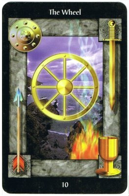 Picture of the Wheel of Fortune Card