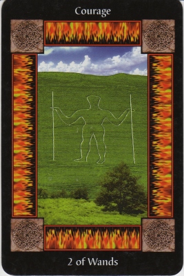 Picture of the 2 of Wands Card