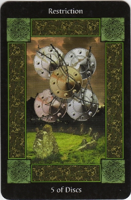 Picture of the 5 of Disks Card