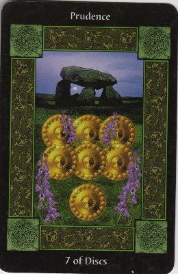 Picture of the 7 of Disks Card