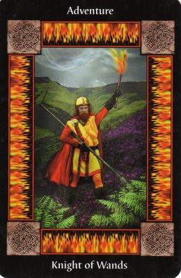Picture of the Knight of Wands Card